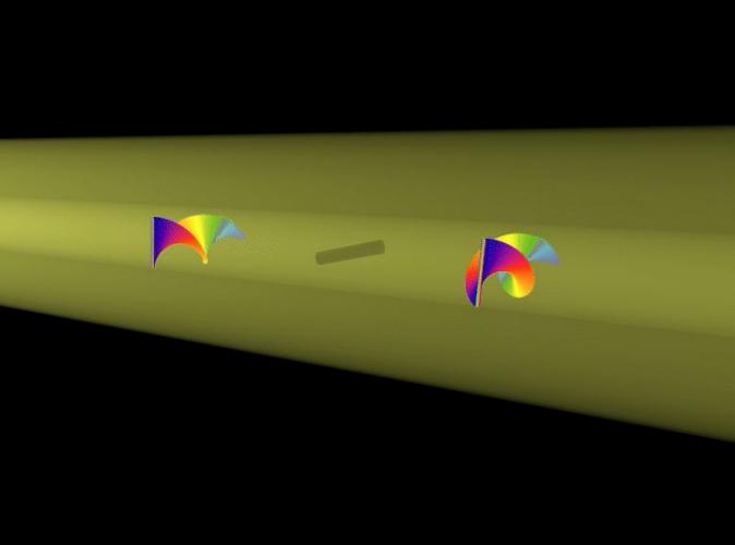 Experiment reveals light rotating objects in a direction never seen before