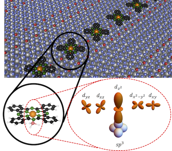 Fixing the positions of individual molecules on the surface of a single layer of silicon atoms