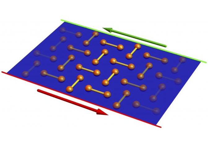 Evidence of topological excitations in a quantum magnet