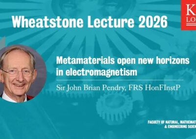 Wheatstone Lecture 2026: Sir John Pendry